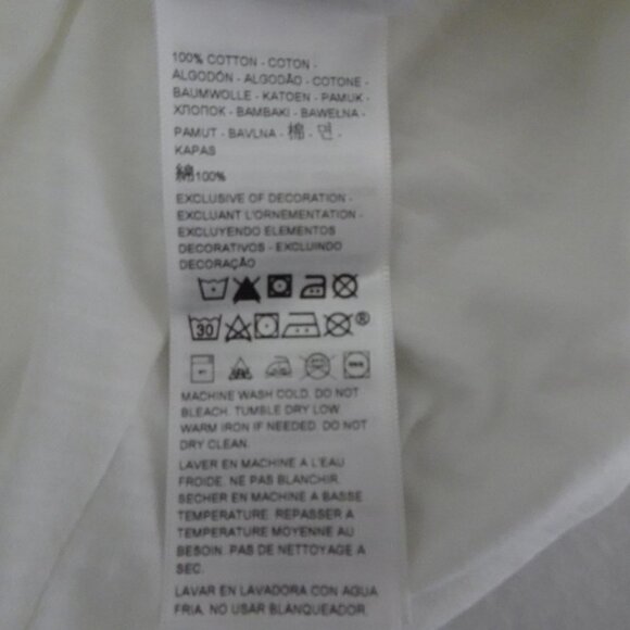 Levi's Pride Logo T-Shirt Women's Size XS White Top Rainbow Spell Out Tee - Picture 7 of 8